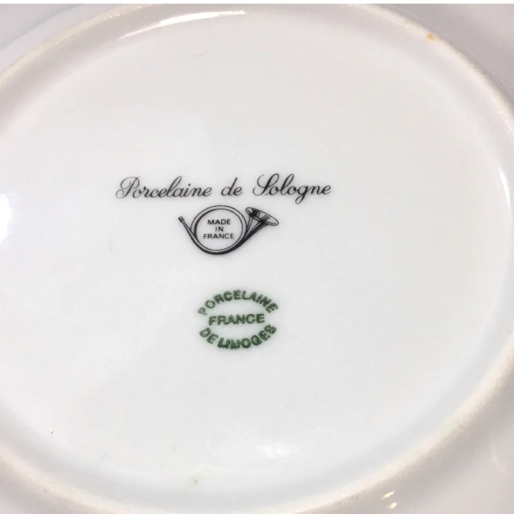 Porcelaine de Sologne Pear Canapé Plate-France